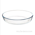 Kaca Oval Backing Dish Microwave Safe Glass Dulang